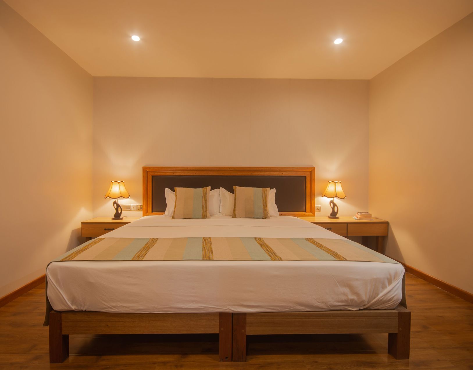 Memory foam beds, minibar, in-room safe, desk