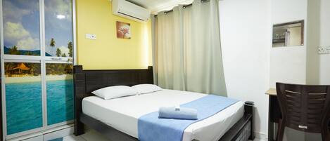 Desk, iron/ironing board, free WiFi, bed sheets