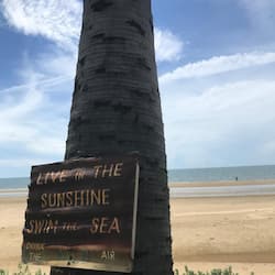 On the beach