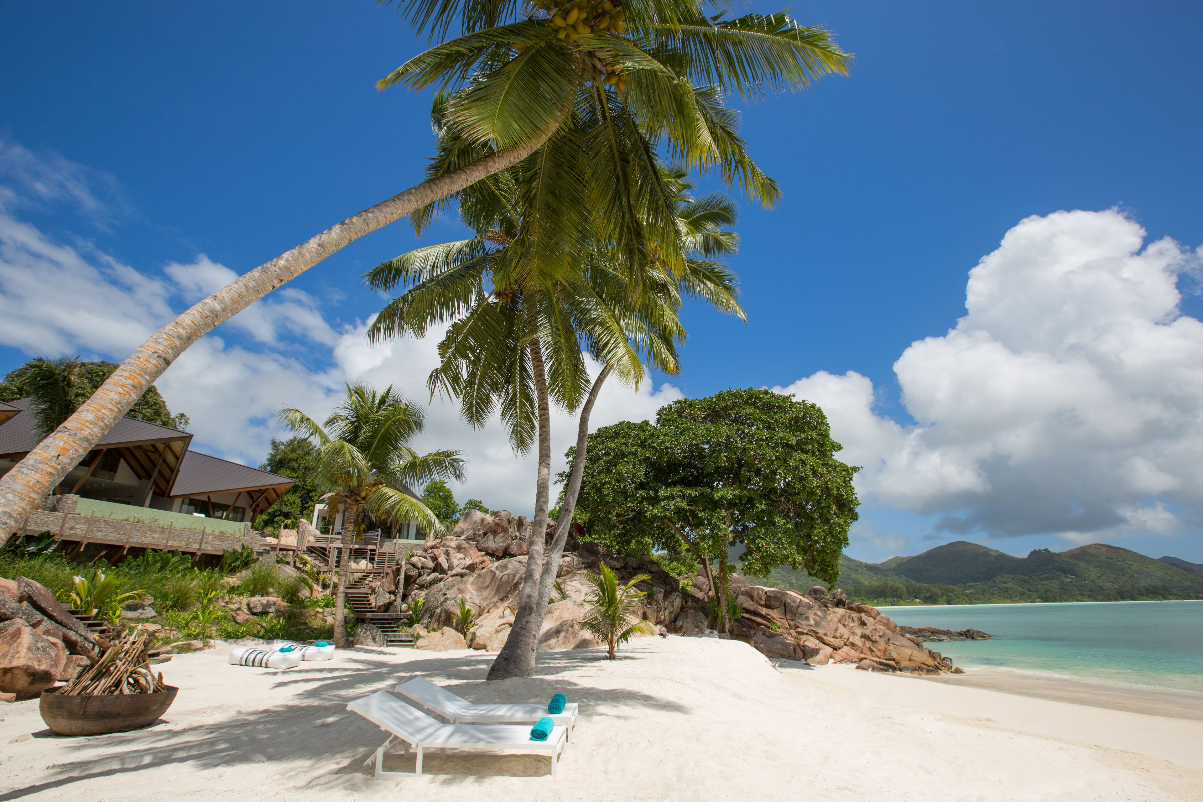 Private beach, white sand