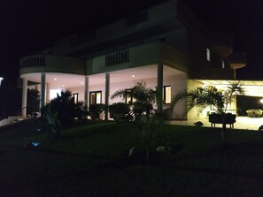 Front of property – evening/night