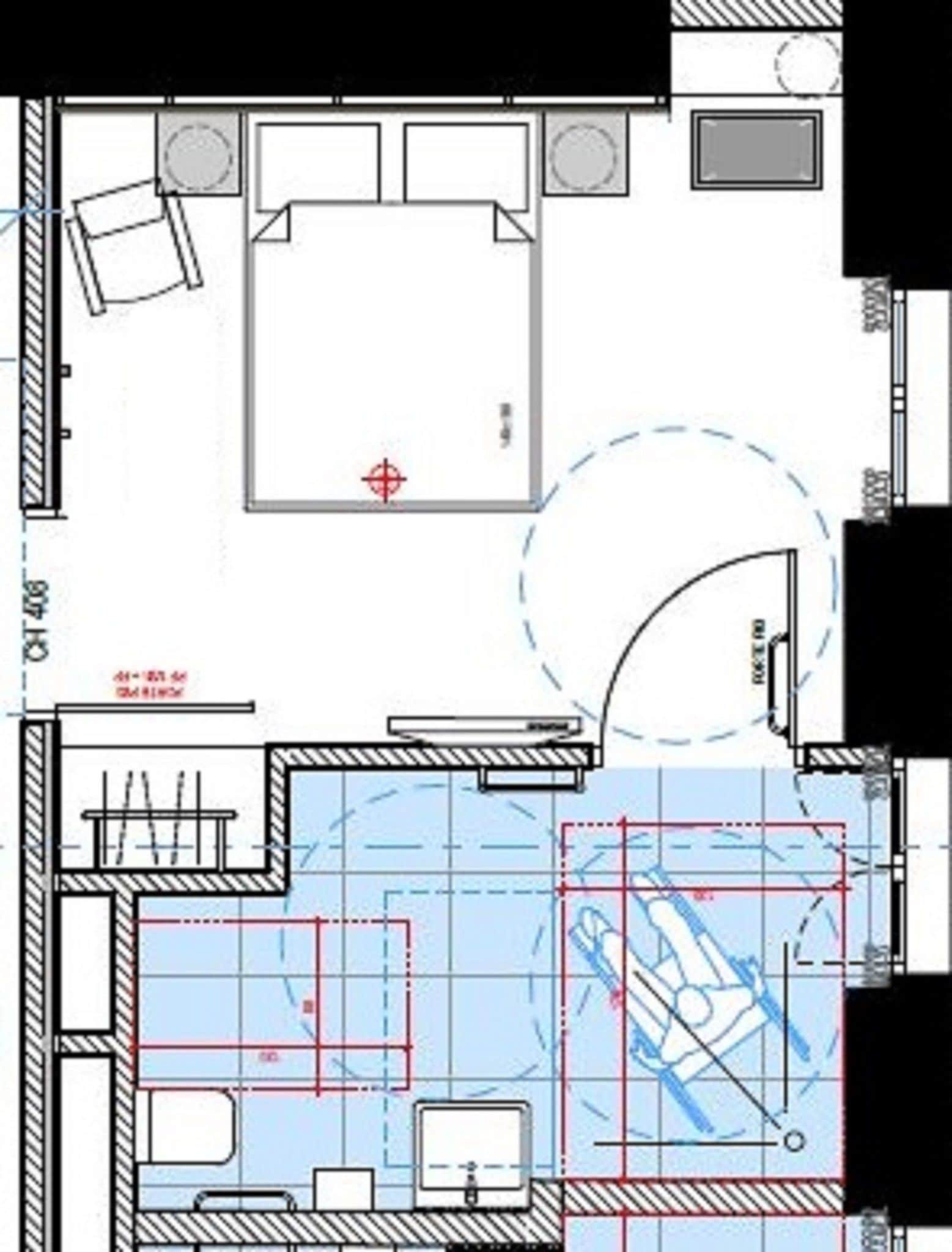 double room, accessible | floor plan