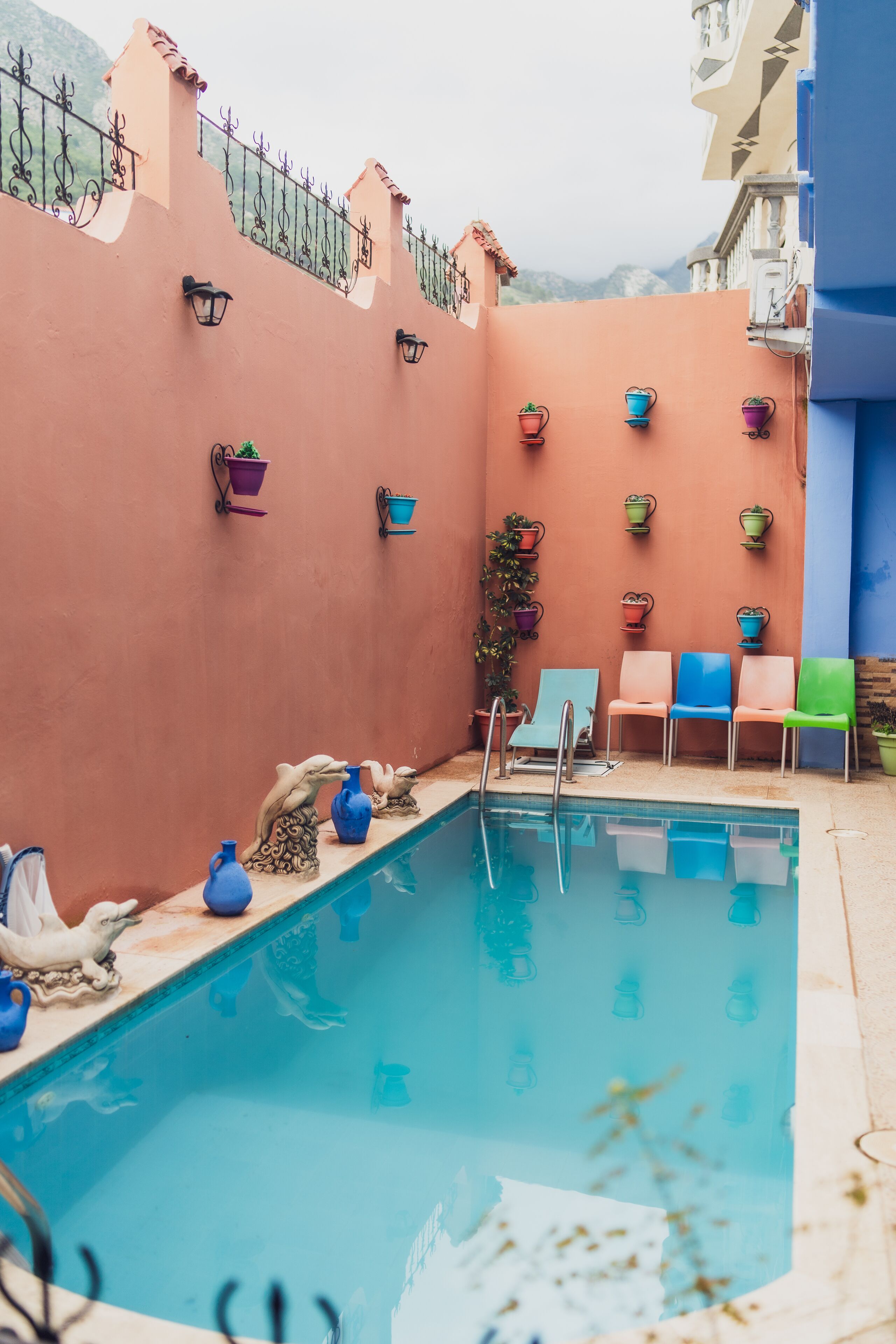 Een seizoensgebonden buitenzwembad