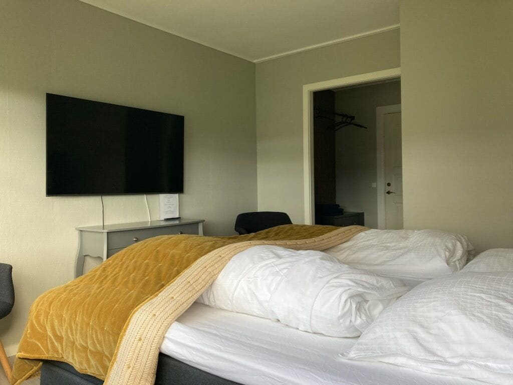 executive double room, 1 king bed | 1 bedroom, desk, laptop workspace, iron/ironing board