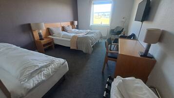 1 bedroom, desk, laptop workspace, iron/ironing board