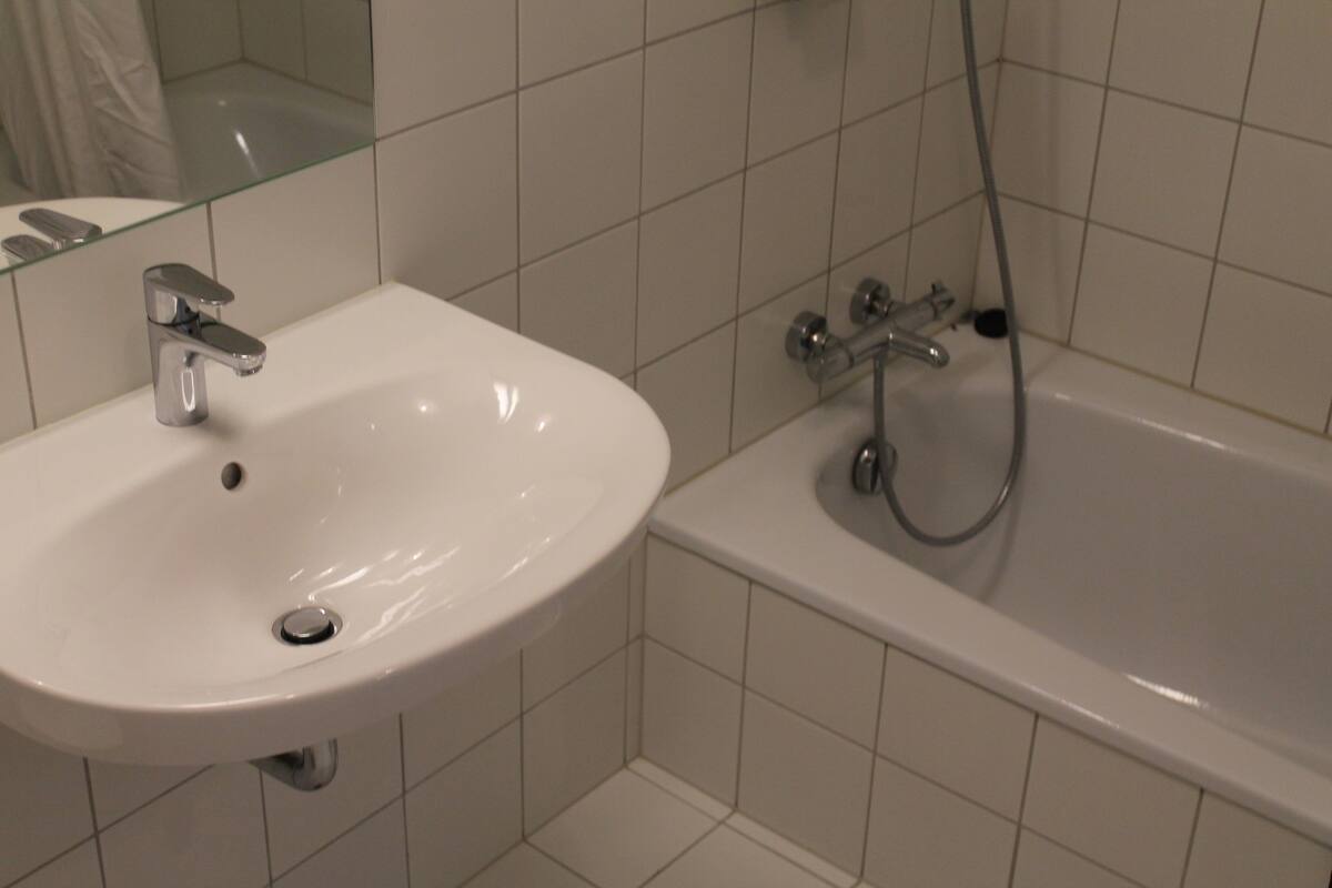 free toiletries, hair dryer, towels