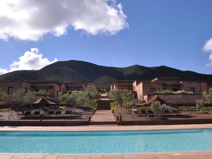 2 outdoor pools, pool umbrellas, pool loungers