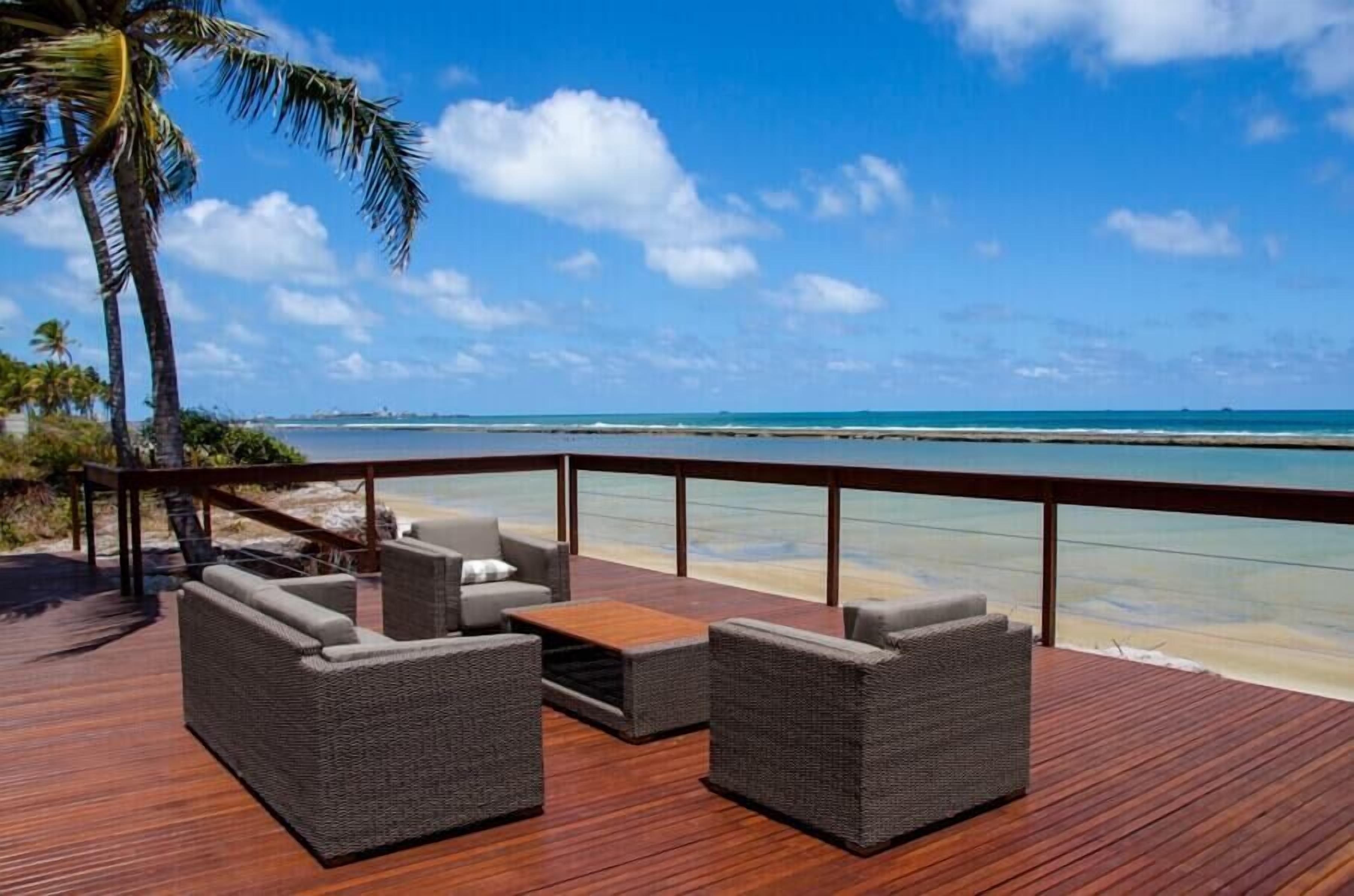 Outdoor banquet area