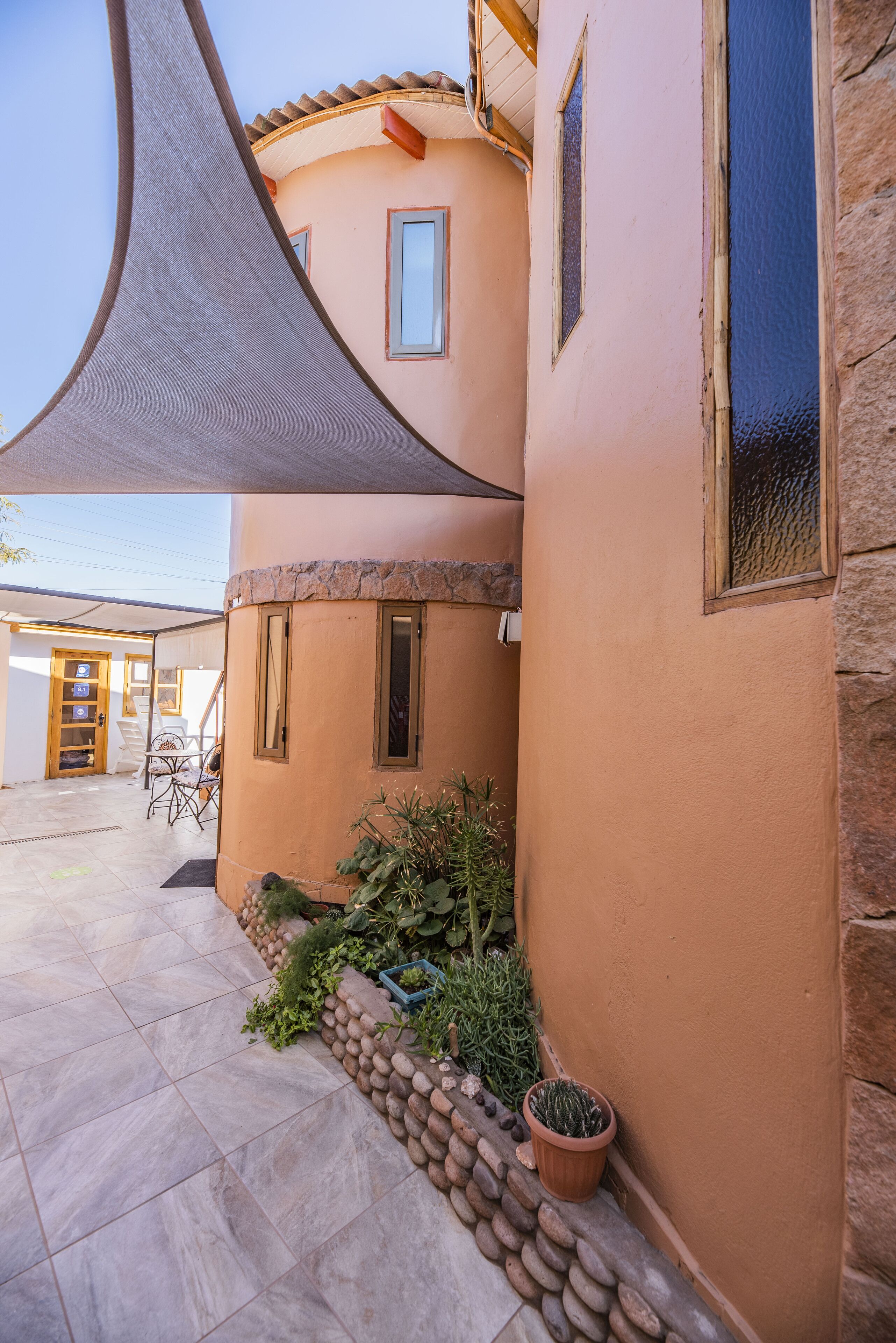 Façade de l’hébergement