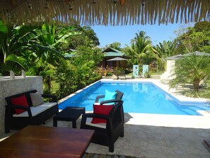 Outdoor pool, a rooftop pool