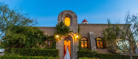 Outdoor wedding area