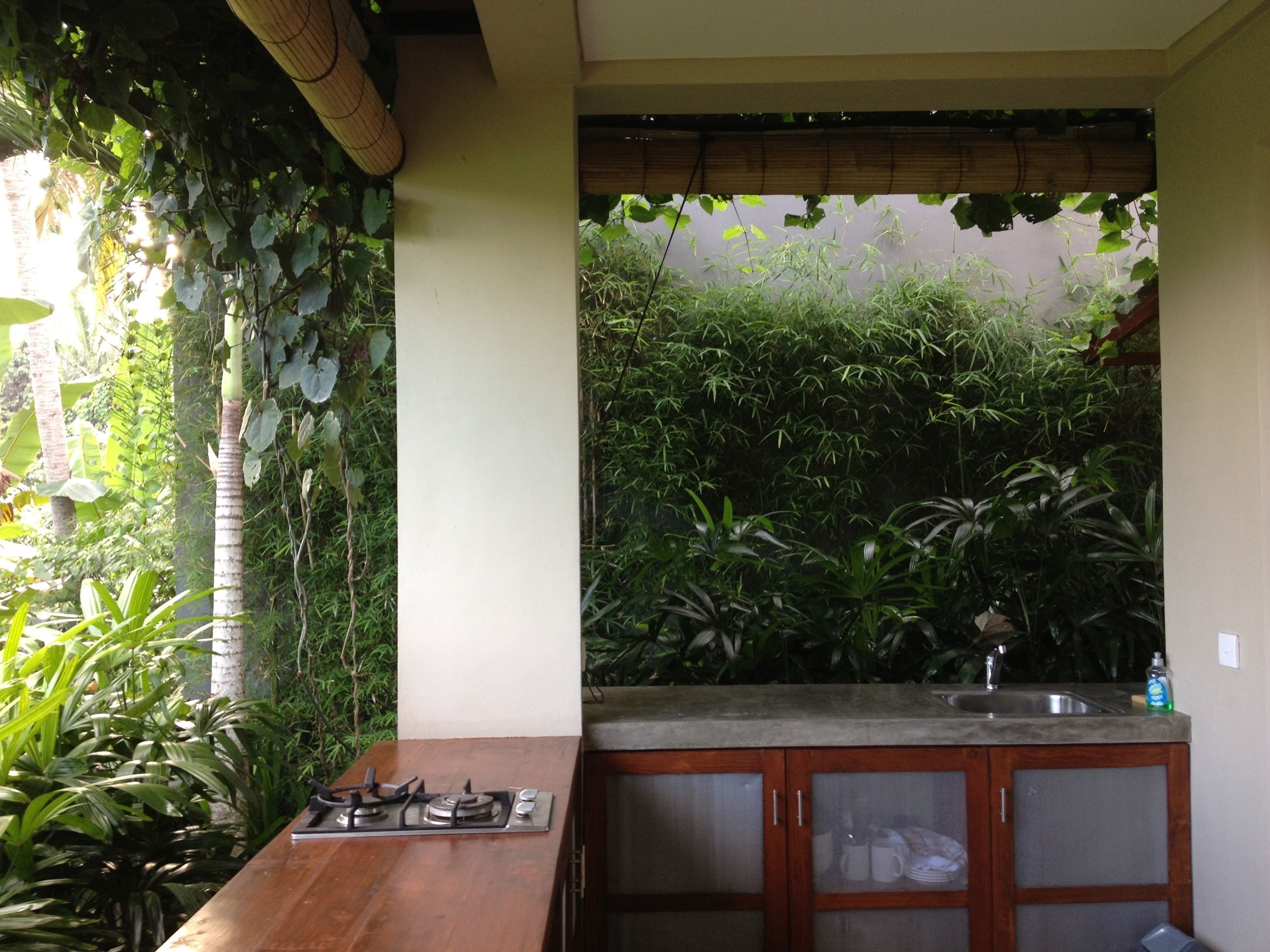 Fridge, stovetop, cookware/dishes/utensils