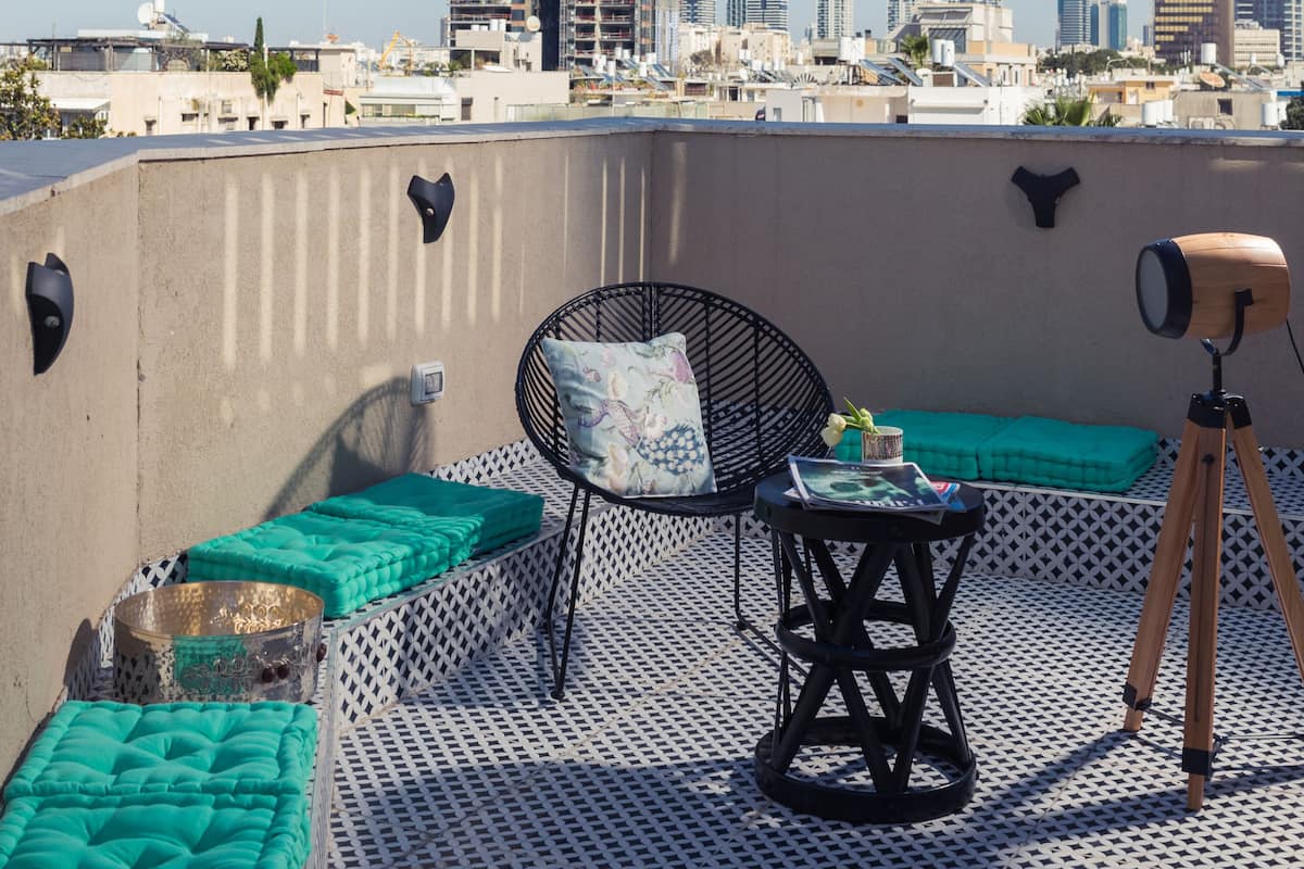 Premium-Suite, Terrasse, Stadtblick (Benjamin) | Balkon