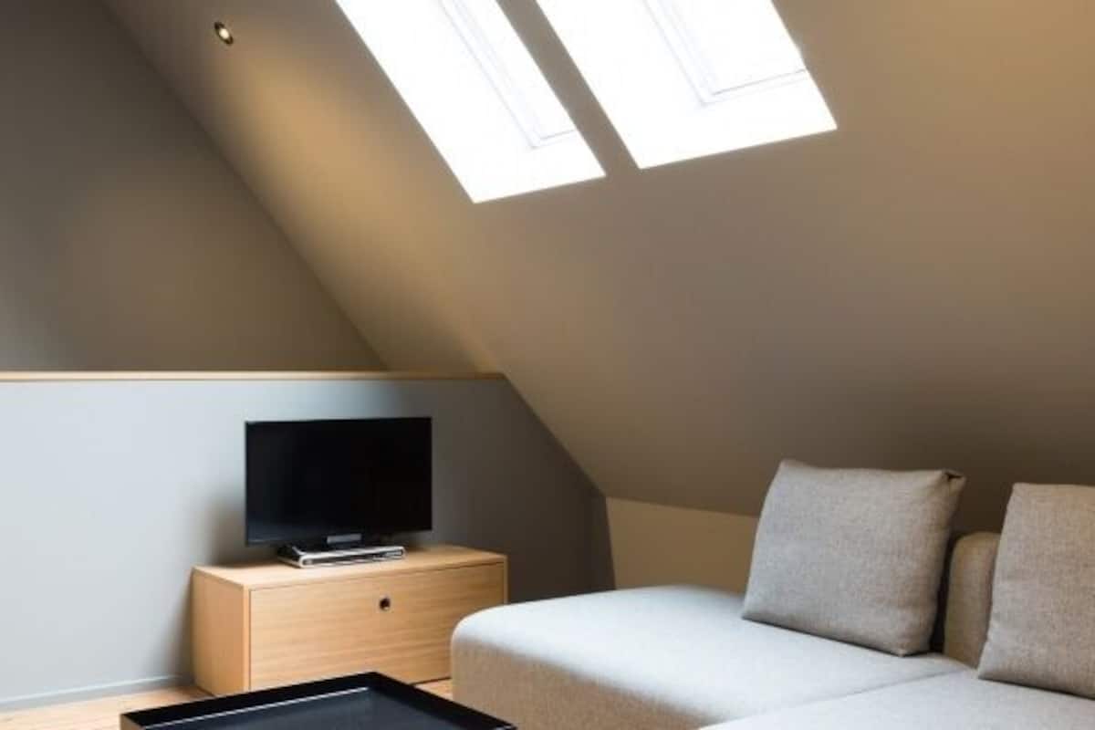 suite | in-room safe, desk, blackout curtains, soundproofing