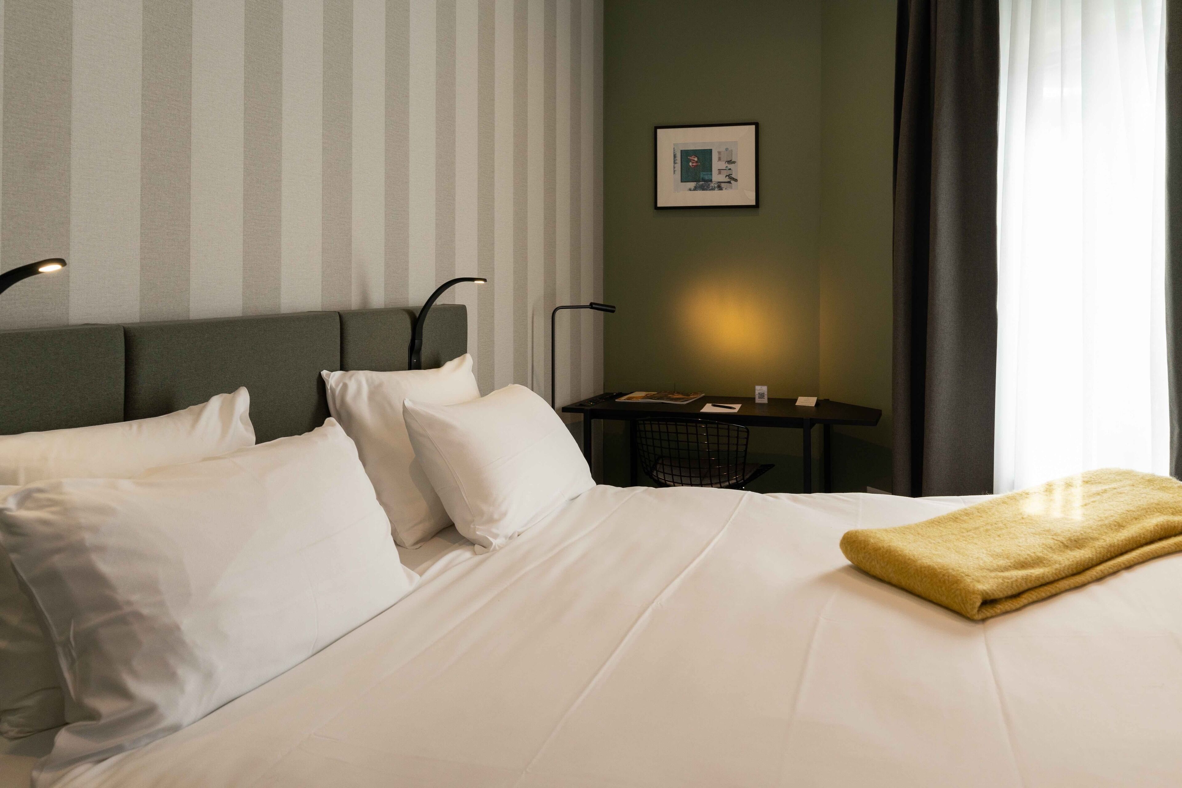 comfort double room | in-room safe, desk, blackout curtains, soundproofing