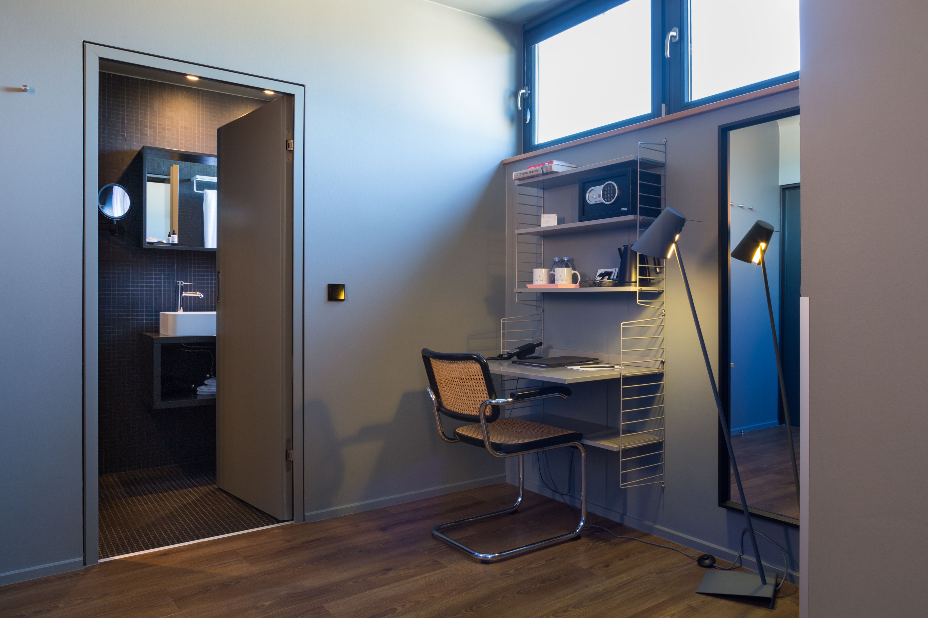 in-room safe, desk, blackout curtains, soundproofing