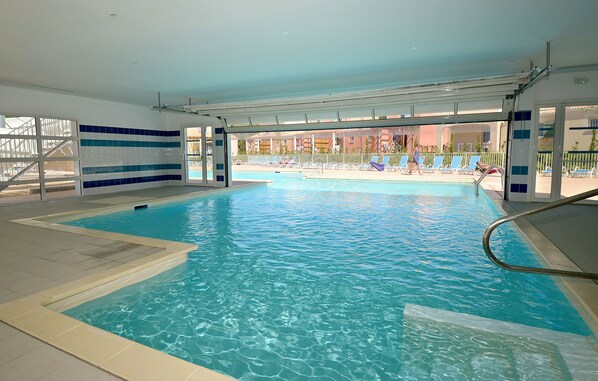 Indoor pool, seasonal outdoor pool
