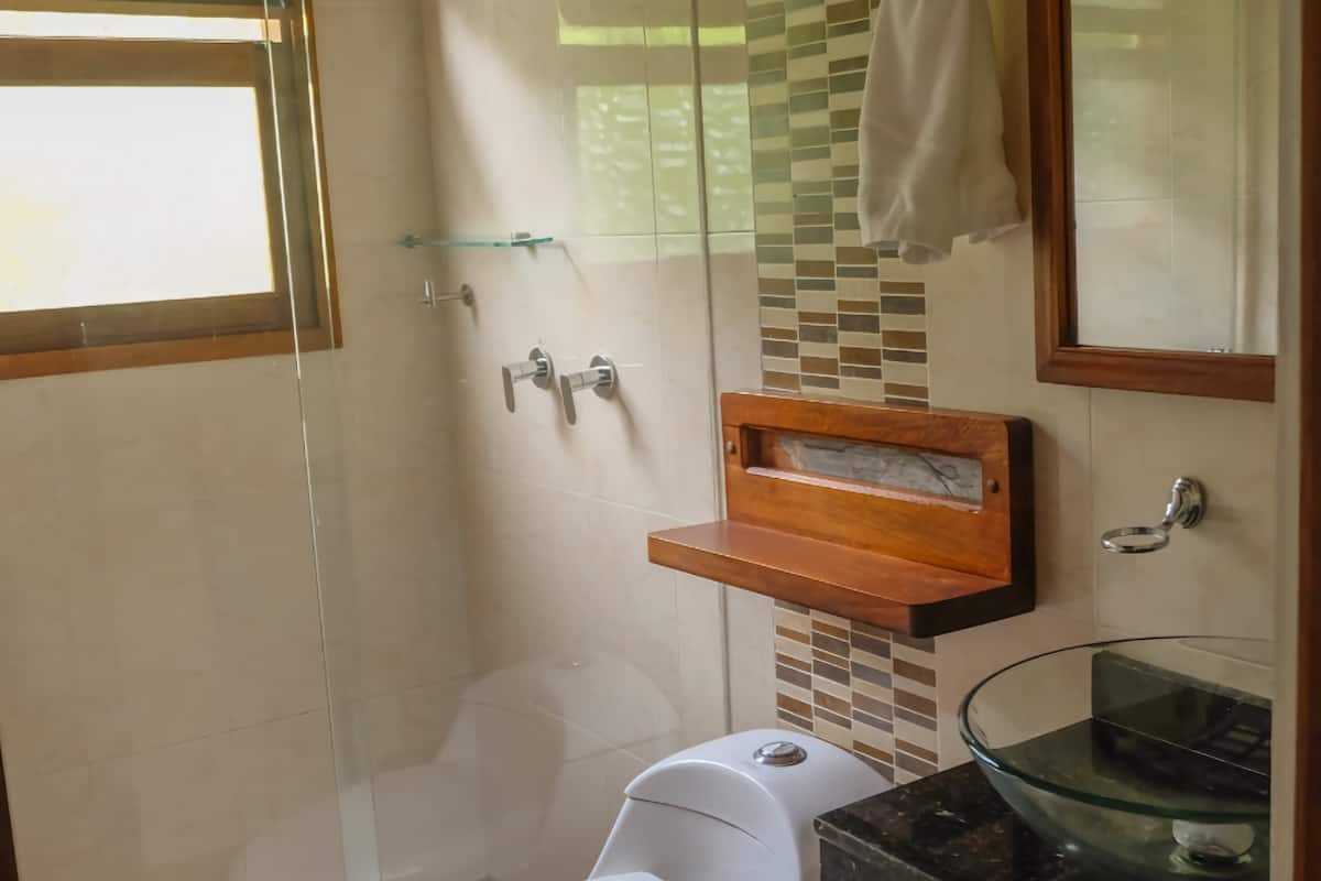 free toiletries, slippers, towels