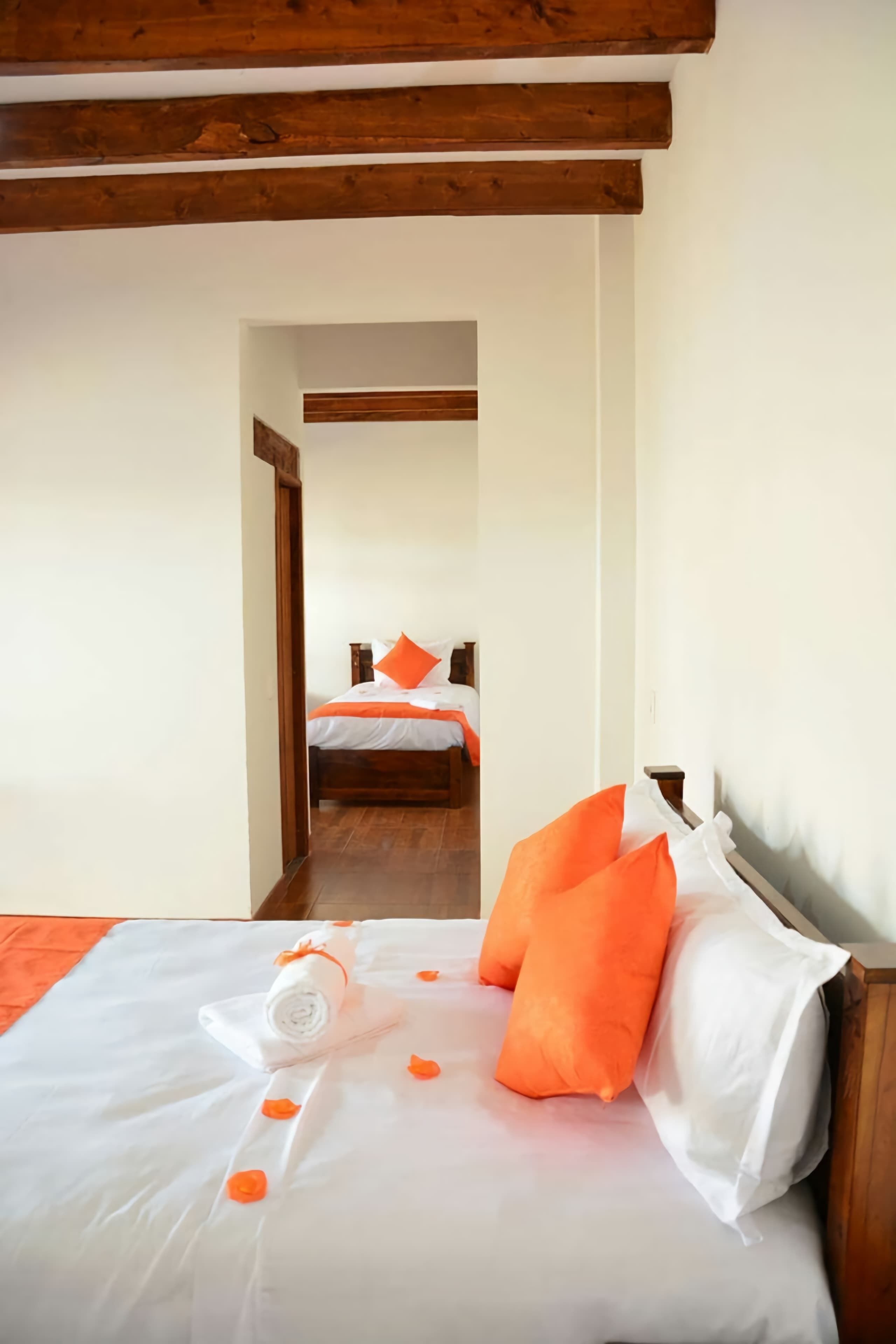 quadruple room | premium bedding, down duvets, blackout curtains, iron/ironing board