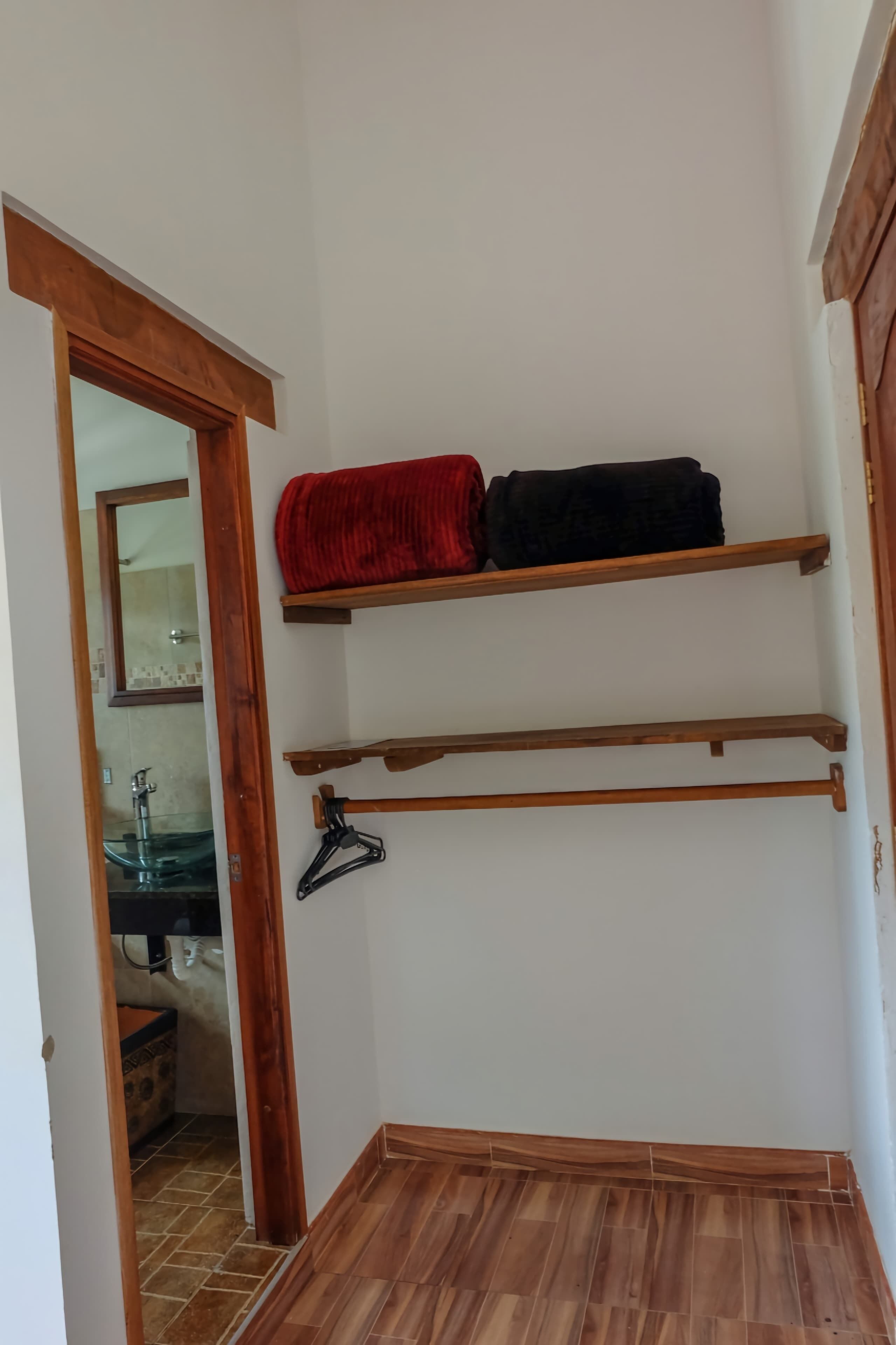 premium bedding, down duvets, blackout curtains, iron/ironing board