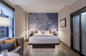 Suite, 1 cama King size, para no fumadores | Ropa de cama de alta calidad y escritorio 