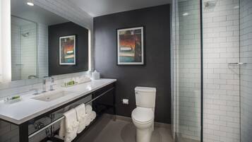 Free toiletries, hair dryer, towels