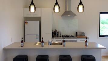 House, 2 Bedrooms, Kitchen, Ocean View | Private kitchen | Full-sized fridge, microwave, oven, stovetop