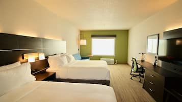 In-room safe, desk, laptop workspace, blackout curtains