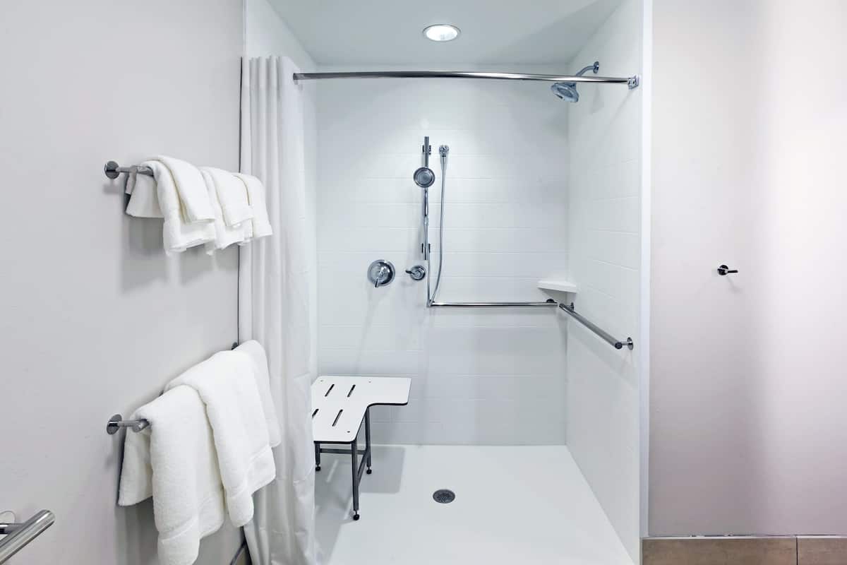 standard room, 1 king bed, accessible (roll-in shower) | 1 bedroom, pillow-top beds, desk, laptop workspace