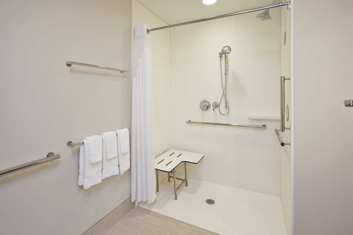Habitación estándar, 1 cama King size, regadera para personas con discapacidad (Roll-In Shower) | Caja de seguridad en la habitación y escritorio