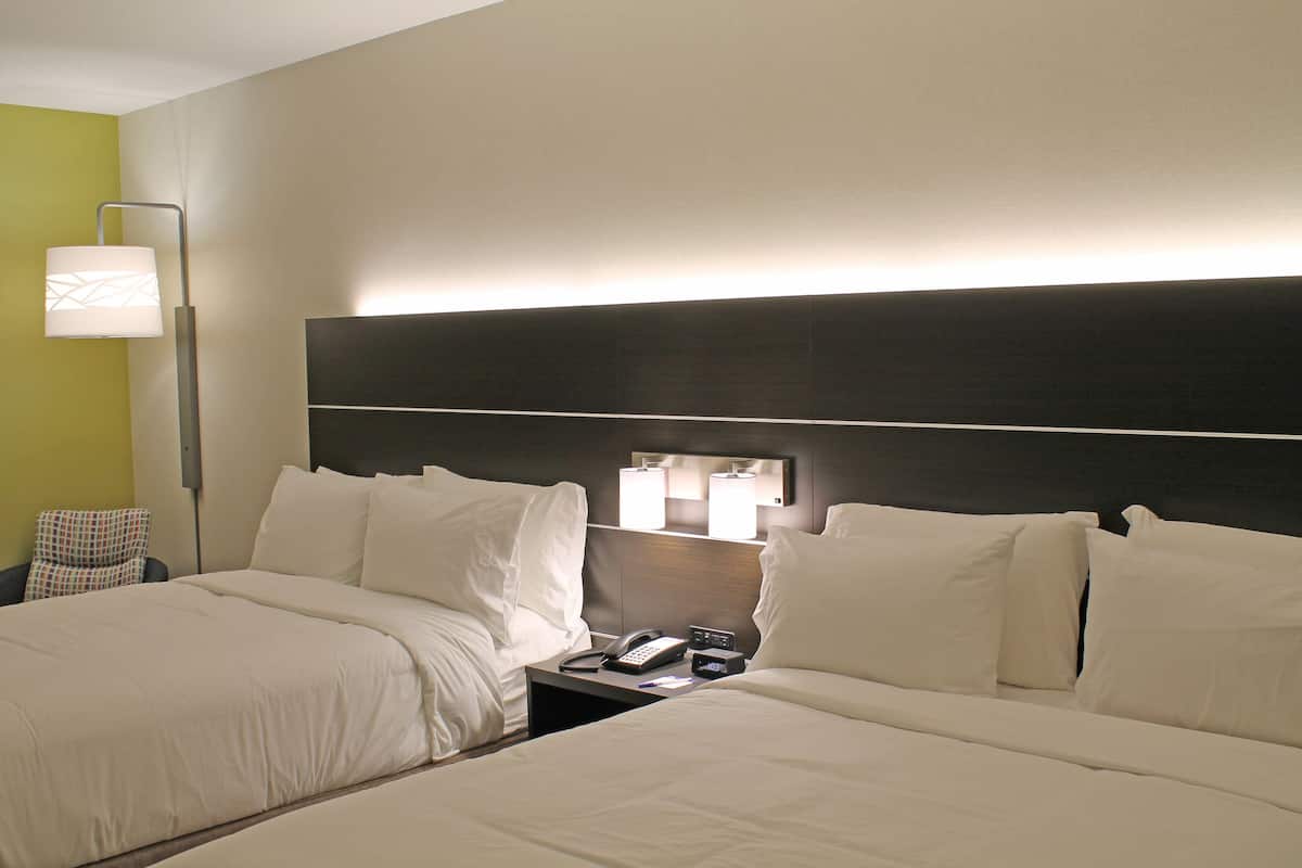 standard room, 2 queen beds, accessible (mobil tub) | in-room safe, desk, laptop workspace, blackout curtains