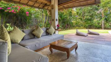 Exclusive Villa, 3 Bedrooms, Private Pool (House of Emerald) | Living area | 55-inch flat-screen TV with digital channels, Smart TV