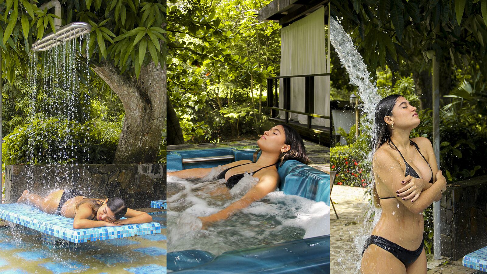 Hoitoalue ulkona, hierontapalveluita