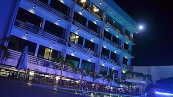 Front of property – evening/night