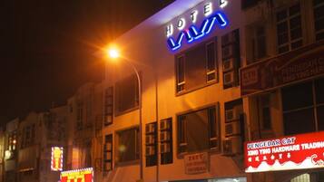 Front of property – evening/night