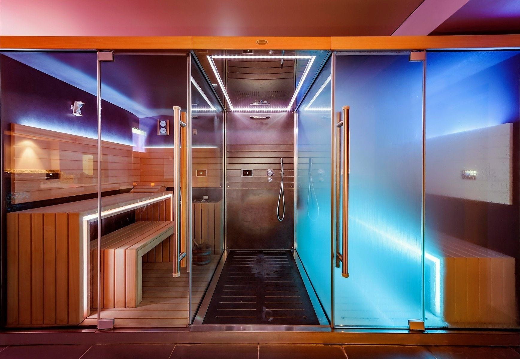 Behandlungsräume für Paare, Sauna, Whirlpool, Dampfbad