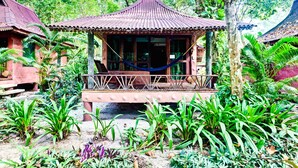 Bamboo Villa | In-room safe, desk - Bamboo Bungalows (Ranong)