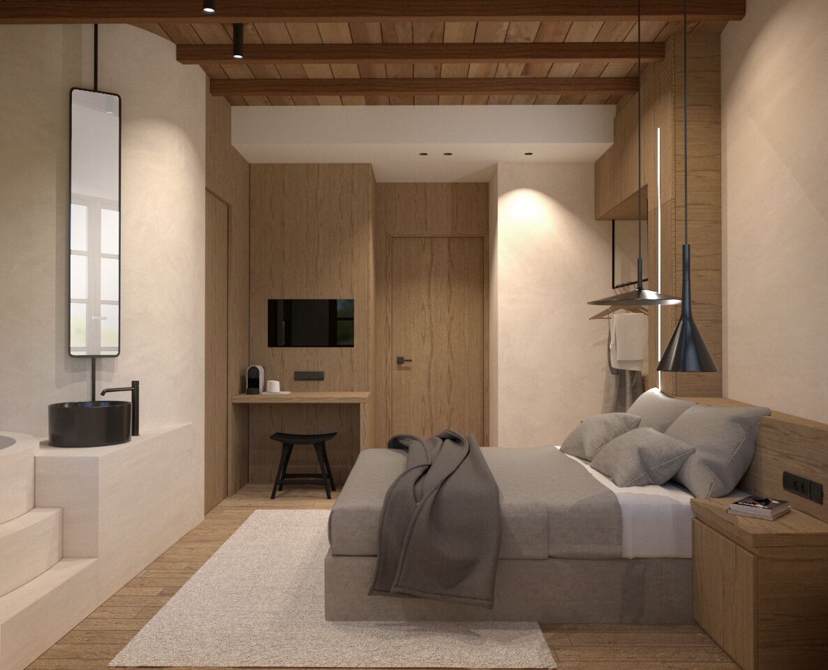 Honeymoon Suite Indoor Tub | Sengetøy av topp kvalitet, senger med overmadrass og safe på rommet