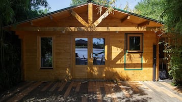 Comfort huisje, en-suite badkamer, uitzicht op rivier (Cabane Bambou) | Ingang accommodatie