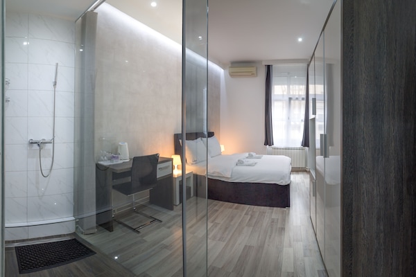 Special Offer - Double Room with Round Airport Transfer | Premium bedding, desk, blackout drapes, iron/ironing board