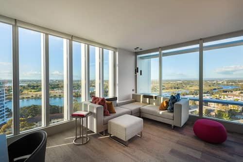 Suite, 1 Bedroom, River View | Living area | LED TV, iPod dock, pay movies, MP3 dock