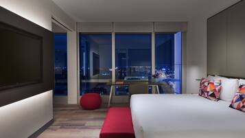 Suite, 1 Bedroom, River View | In-room safe, desk, blackout curtains, iron/ironing board