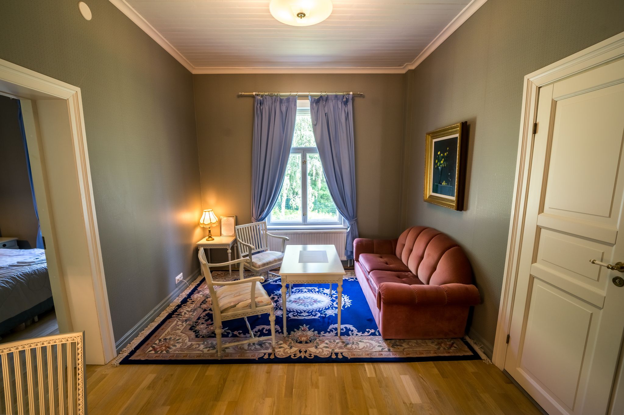 deluxe suite, sauna (manor house) | 1 bedroom, desk, iron/ironing board, free wifi