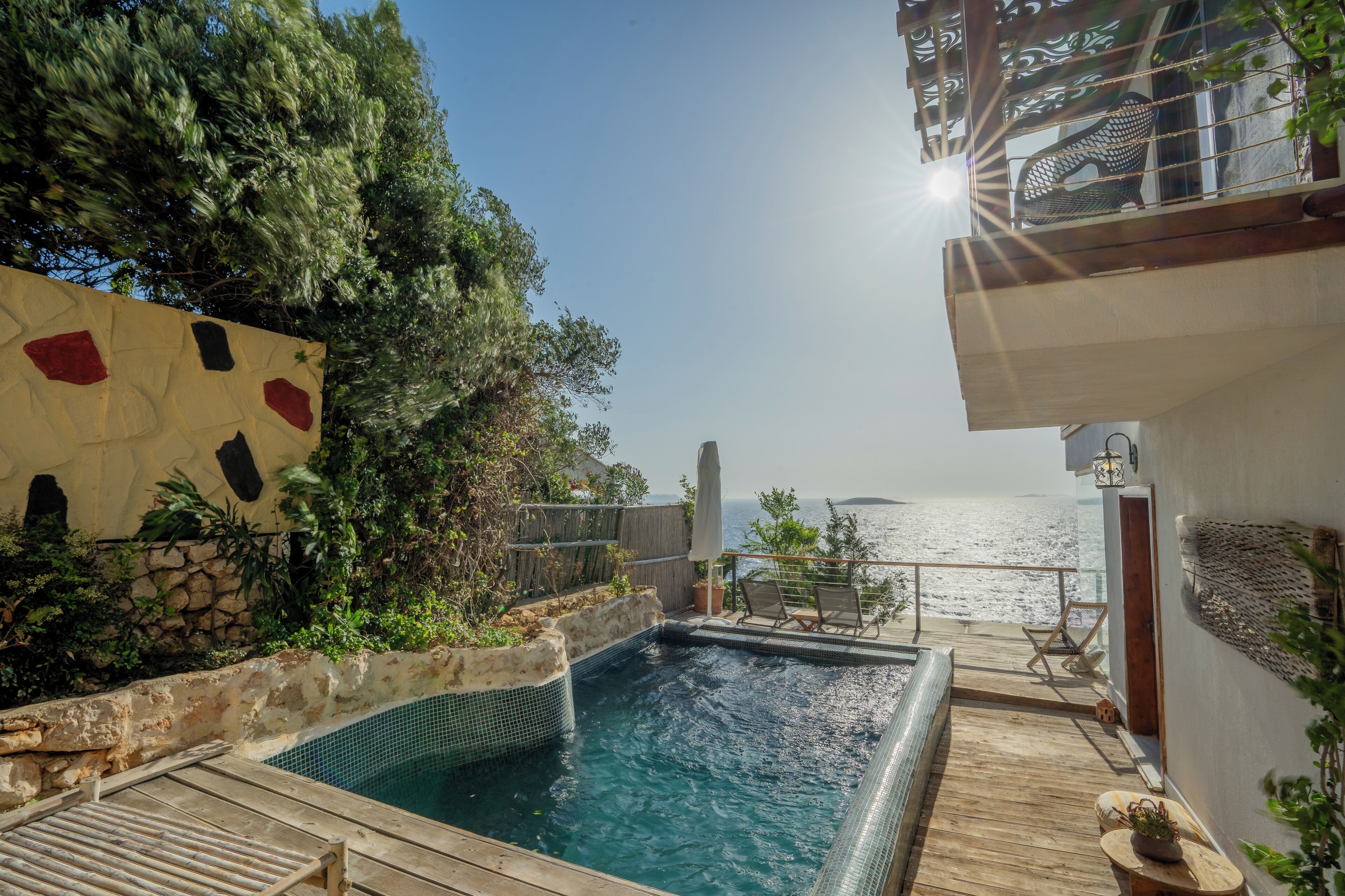 Appartement Duplex Galerie, piscine privée, vue mer | Terrasse/Patio