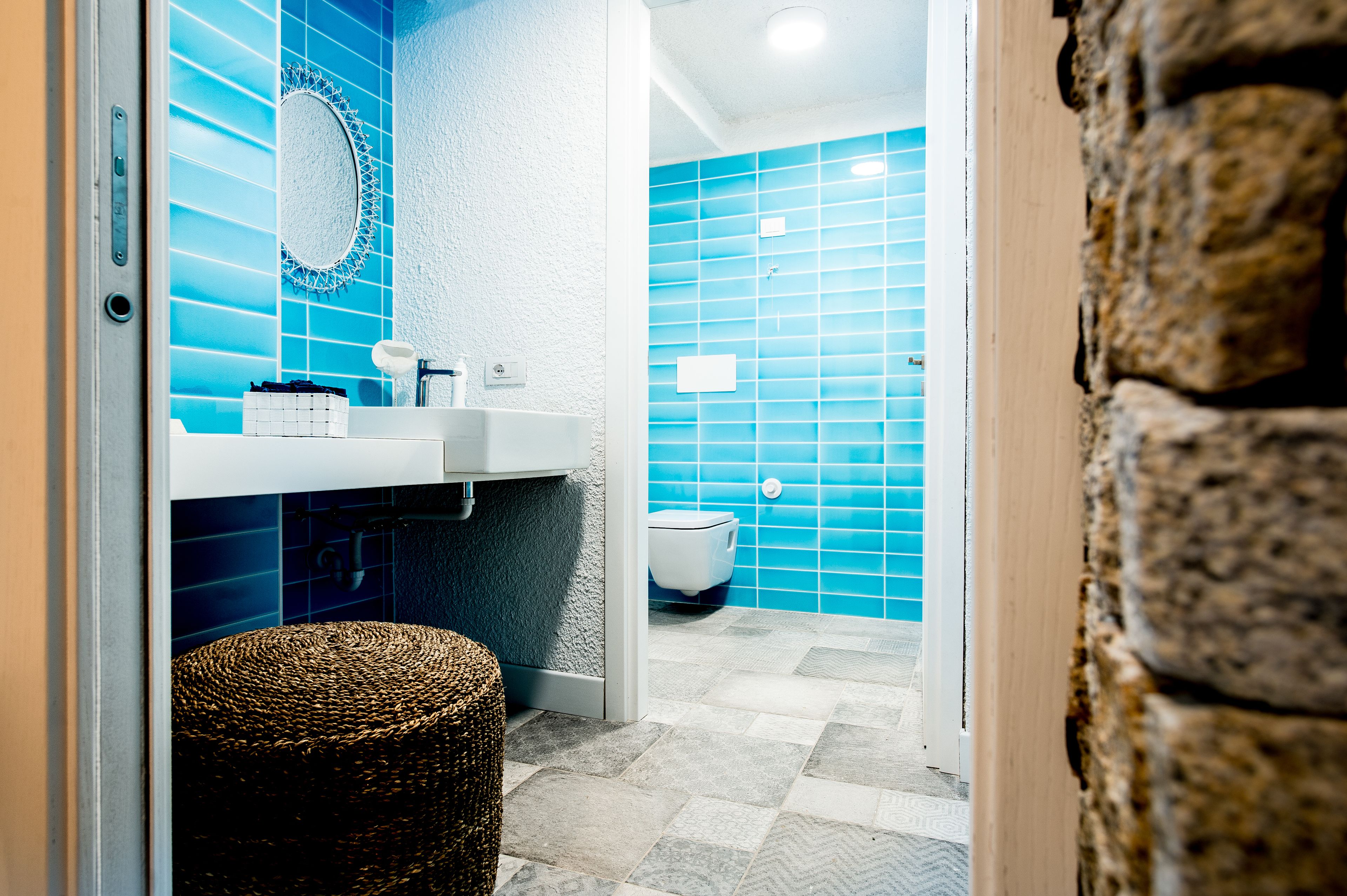 superior double room | bathroom | shower, free toiletries, hair dryer, bidet