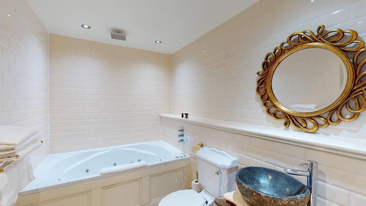 free toiletries, hair dryer, towels