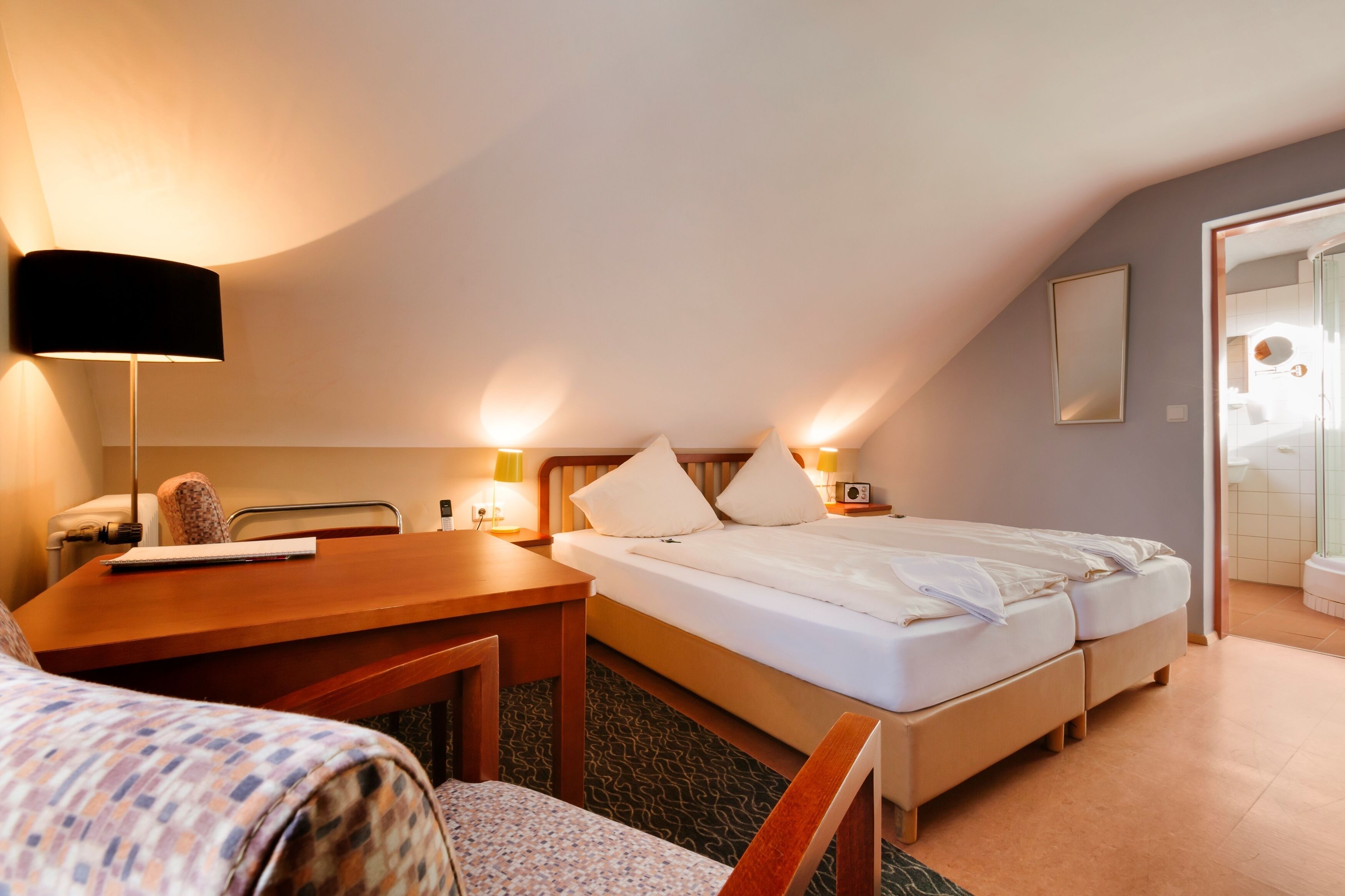 free minibar items, in-room safe, free wifi, bed sheets