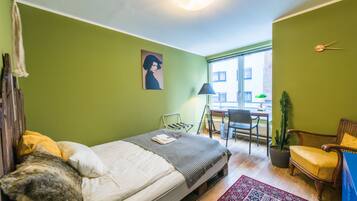 Design-Apartment, 1 Queen-Bett, Kochnische | Zimmerausstattung