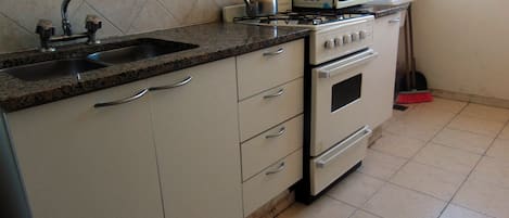Family Apartment | Private kitchen | Fridge, microwave
