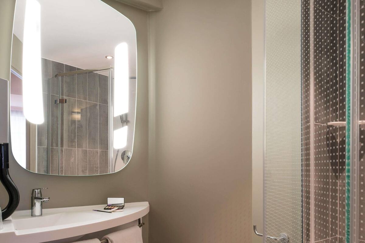 blackout curtains, soundproofing, iron/ironing board